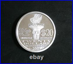 2005 NORFED $ 1 oz. 999 SILVER 20$ FROSTY PROOFLIKE FROM FEDERAL IMPOUND A5