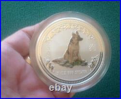 2006 AUSTRALIA DOG 5 oz SOLID SILVER BULLION COIN