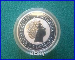 2006 AUSTRALIA DOG 5 oz SOLID SILVER BULLION COIN