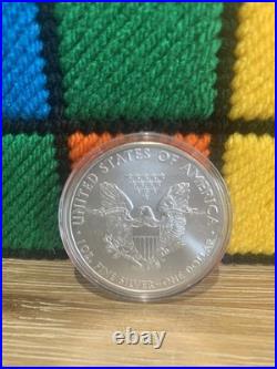 2009 1oz Lunar Year Of The Ox. 999 Fine Solid Silver Eagle Coin In Capsule