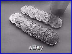 2010 United States Of America Silver Eagles. 999 Solid (ase) 20 Coins Full Tube