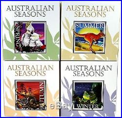 2013 Four Seasons Of Australian 1oz. 999 Square Silver Coins