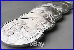 2013 United States Of America Silver Eagles. 999 Solid X 20 In A Tube Lot 1