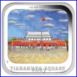 2013 World Famous Squares 1oz. 999 Coloured Silver Proof Square Coin Set
