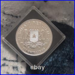 2014 African Wildlife Elephant 1oz Silver Bullion Coin in Square Capsule/Display