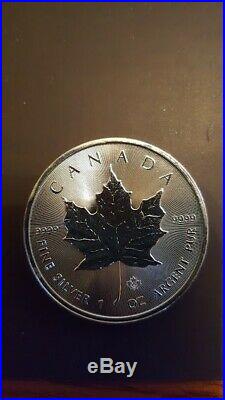 2014 Canadian Maple Leaf Coin 1oz Solid 999 silver 5 dollar bullion coin