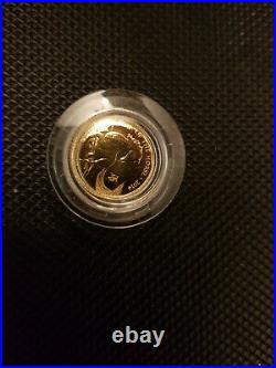 2014 Year Of The Horse Gold 999.9 Solid Gold 1/10 Royal Mint Coin
