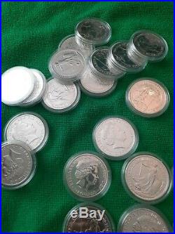 2014 x20 Britannia Solid Silver £2 Mule With Lunar Horse Reverse 1oz Coins Lot 2