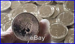 2016 Britannia 1 Oz Coins Full Tube Containing 25 Oz. 999 Solid Silver