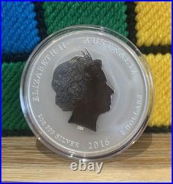 2016 Lunar Year Of The Monkey 2 Oz Solid Silver. 999 Coin Australian Perth Mint