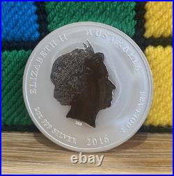 2016 Lunar Year Of The Monkey 2 Oz Solid Silver. 999 Coin Australian Perth Mint