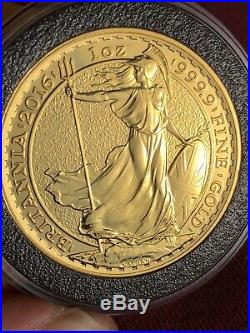2016 One Ounce 1oz Solid Gold Britannia Bullion Coin