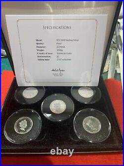 2017 100th Anniversary Of The House Of Windsor Solid Silver Proof £1 Coin Set
