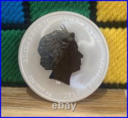 2017 Lunar Year Of The Rooster 2 Oz Solid Silver. 999 Coin Australian Perth Mint