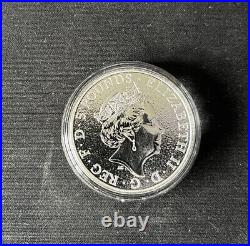2017 Queens Beasts Griffin Of Edward 2oz Solid Silver. 999 Bullion Coin