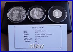 2018 Alderney Solid Silver Proof 925 The Queen's Coronation Jubilee Set Ltd 499
