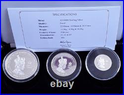 2018 Alderney Solid Silver Proof 925 The Queen's Coronation Jubilee Set Ltd 499