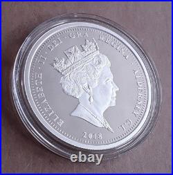 2018 Alderney Solid Silver Proof 925 The Queen's Coronation Jubilee Set Ltd 499