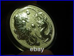 2018 Australia Tiger And Dragon 1oz Solid Silver. 999 Perth Mint Coin in capsule