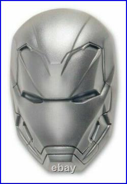 2019 Fiji $5 Marvel Iron Mask 2oz 999 Pure Silver Coin Solid Silver Collectible