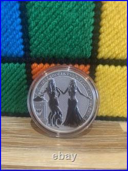 2020 Germania & Italia Allegories 1 oz. 9999 Solid Silver 5 Mark Coin With COA