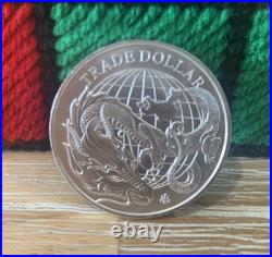 2021 Modern Japanese Dragon Trade Dollar 1oz. 999 Solid Silver Coin