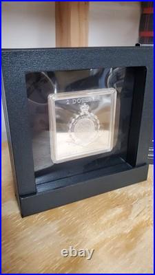 2021 Niue Vincent Van Gogh IRISES Square Proof 1 oz 99.9% Silver in OGP