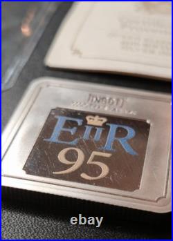 2021 Queen Elizabeth II 95th Birthday 1oz. 9999 Fine Silver Ingot Bar Square CPM
