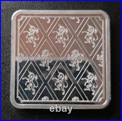 2021 Queen Elizabeth II 95th Birthday 1oz. 9999 Fine Silver Ingot Bar Square CPM