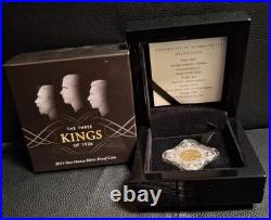 2021 Tokelau $1 Three Kings 1oz Solid Silver Proof Coin Number 751 Of 900