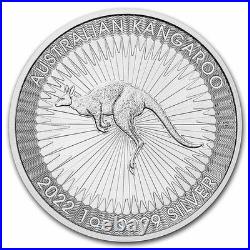 2022 1 Ounce 9999 Solid Silver Kangaroo Coin Free delivery 2-4 days in Austr