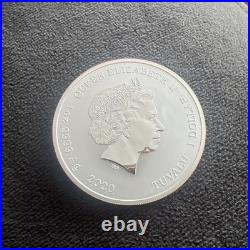 2022 1oz solid Silver Tuvalu $1 Dollar James Bond