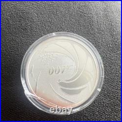 2022 1oz solid Silver Tuvalu $1 Dollar James Bond