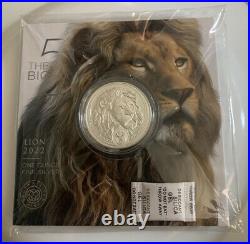 2022 5 Rand Series 2 BIG FIVE Lion South Africa 1oz Solid Silver. 999 Coin