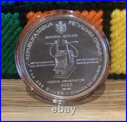 2022 Nikola Tesla Natural Healing 1oz. 999 Solid Silver Coin In Capsule 2022 Nikola Tesla Natural Healing 1oz. 999 Solid Silver Coin In Capsule