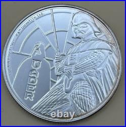 2022 Star Wars Darth Vader 1oz. 999 Solid Silver Two Dollars Coin
