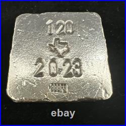 2023 5 Oz Pardner Pour Silver Square Deal Bar with COA #120