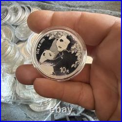 2023 China Panda 10 Yuan 30g 1oz. 999 Solid Silver Coin In Protective Capsule 2023 China Panda 10 Yuan 30g 1oz. 999 Solid Silver Coin In Protective Capsule