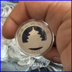 2023 China Panda 10 Yuan 30g 1oz. 999 Solid Silver Coin In Protective Capsule