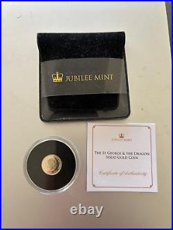 2023 Jubilee Mint St George and the Dragon One Crown Solid 9-Carat Gold Coin
