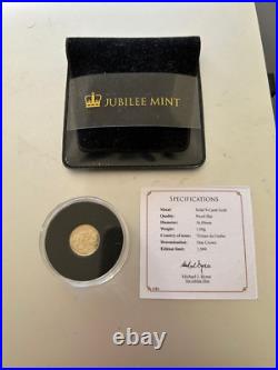2023 Jubilee Mint St George and the Dragon One Crown Solid 9-Carat Gold Coin