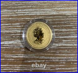 2023 Perth Mint Solid Gold Lunar Rabbit 1/10 (tenth) Oz Coin
