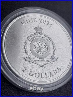 2024 Bitcoin 1oz. 999 fine Solid silver commemorative AOCS Limited Original CAP 2024 Bitcoin 1oz. 999 fine Solid silver commemorative AOCS Limited Original CAP