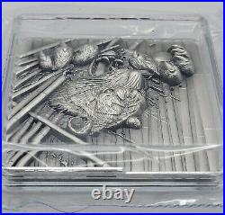 2024 Furious Beasts Tiger Korean 2 oz Fine Silver Antiqued Stacker