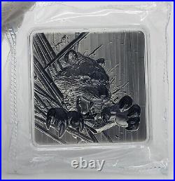 2024 Furious Beasts Tiger Korean 2 oz Fine Silver Antiqued Stacker