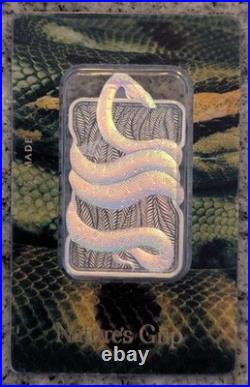 2024 PAMP Holographic Nature's Grip Green Anaconda 1 oz. 9999 Silver 3004/4000