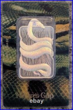 2024 PAMP Holographic Nature's Grip Green Anaconda 1oz. 999 Silver #3001