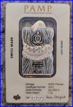 2024 PAMP Holographic Nature's Grip Green Anaconda 1oz. 999 Silver #3001