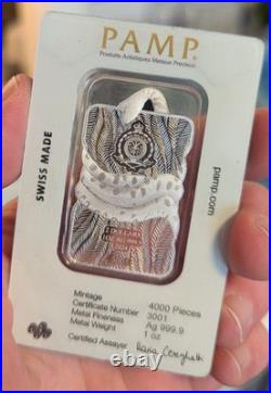 2024 PAMP Holographic Nature's Grip Green Anaconda 1oz. 999 Silver #3001