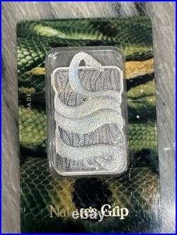 2024 PAMP SUISSE NIUE NATURE'S GRIP- GREEN ANACONDA- 1oz. 999 Fine Silver Bar